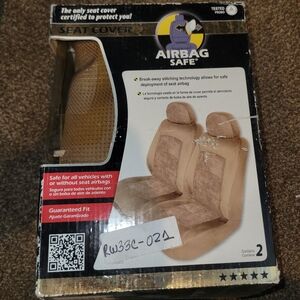 Airbag Safe Seat Cover Set in Tan